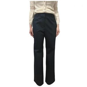 Lafayette 148 Cotton Blend Black Trouser